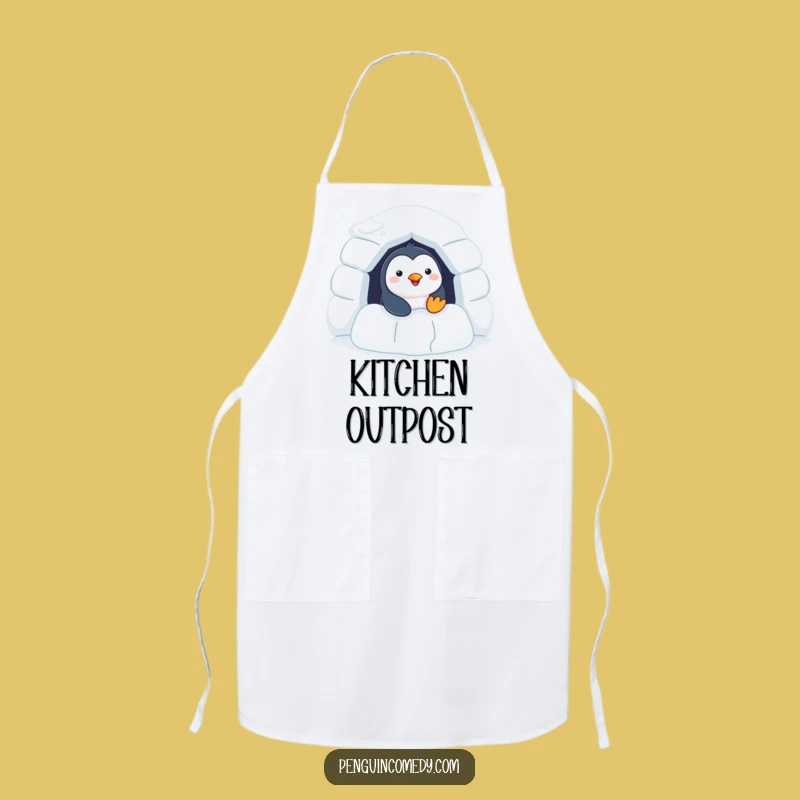 Funny Penguin Apron - Cheerful Igloo Chef Gift
