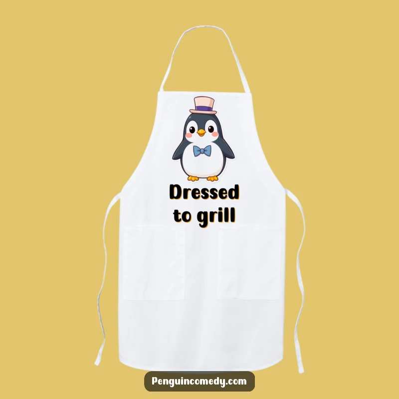 Funny Penguin Apron: Dapper Chef, Perfect Classy Funny Gift for Cooks!