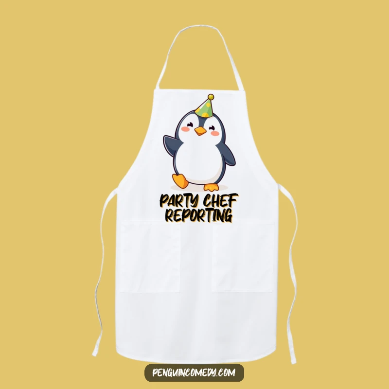 Funny Penguin Party Apron: Cook with Joy with This Hilarious Waddler