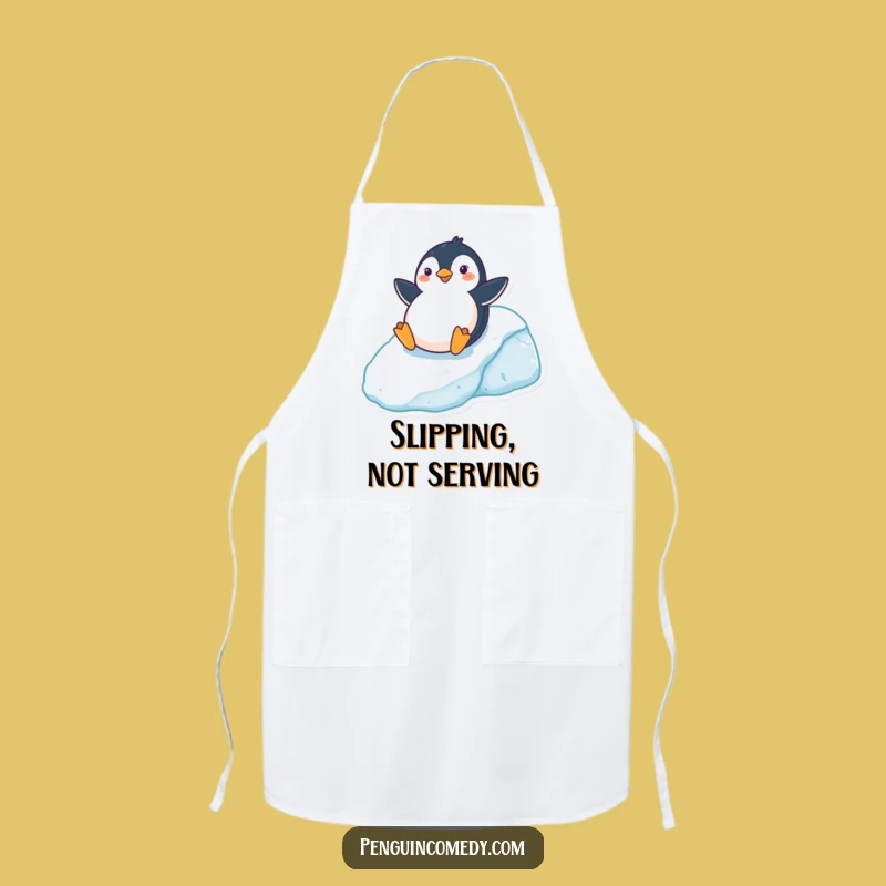 Funny Penguin Apron: Icy Hill Fun, Your Kitchen Funny Gift