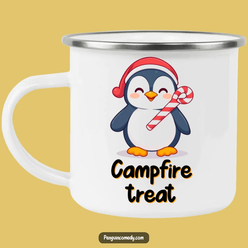 Funny Penguin Festive Camp Mug - Hilarious Holiday Drink Companion
