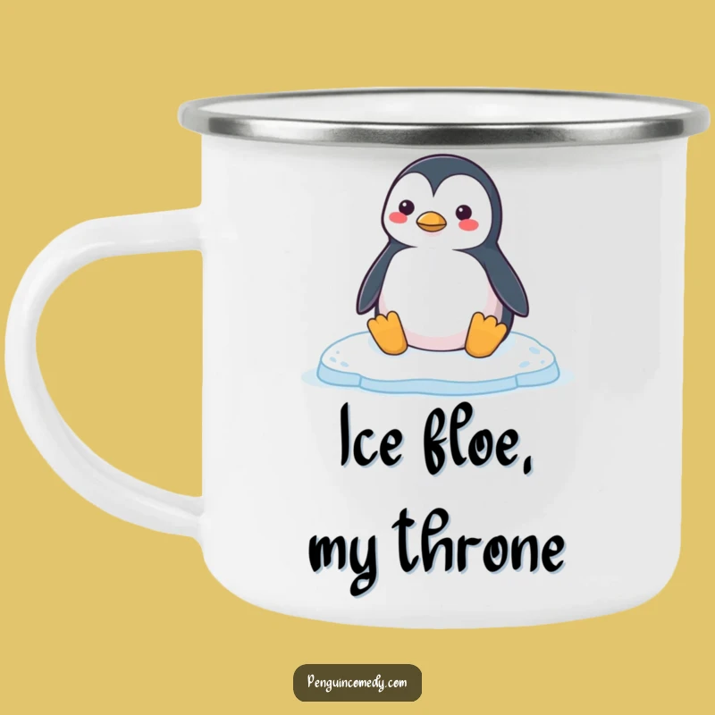 Funny Penguin Honk Camping Mug: Cozy Ice Floe Sip, Outdoorsy Penguin Gift!