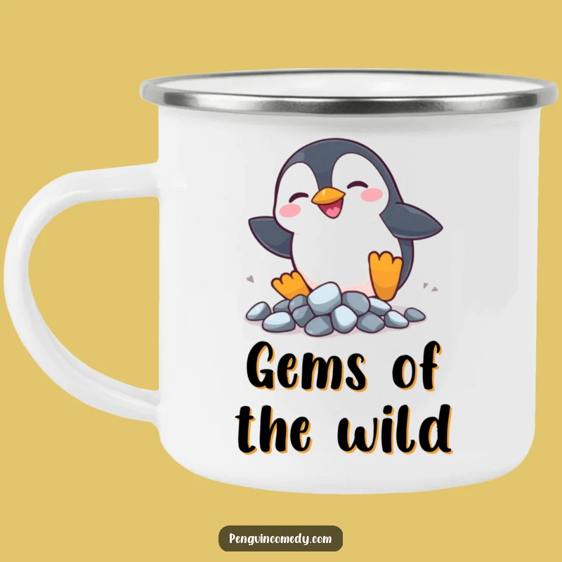 Funny Penguin Rocks Camping Mug - Silly Adventures, Adorable Hilarious Gift!