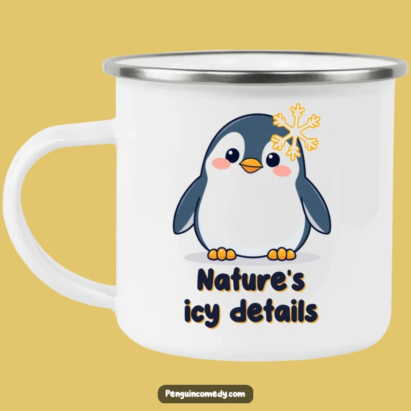 Funny Penguin Snowflake Camping Mug: Your Companion for Cozy Winter Contemplation!