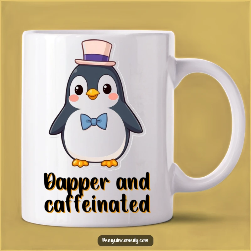 Funny Penguin Gift Mug: Dapper Penguin Gentleman, Perfect Classy Humorous Gift!