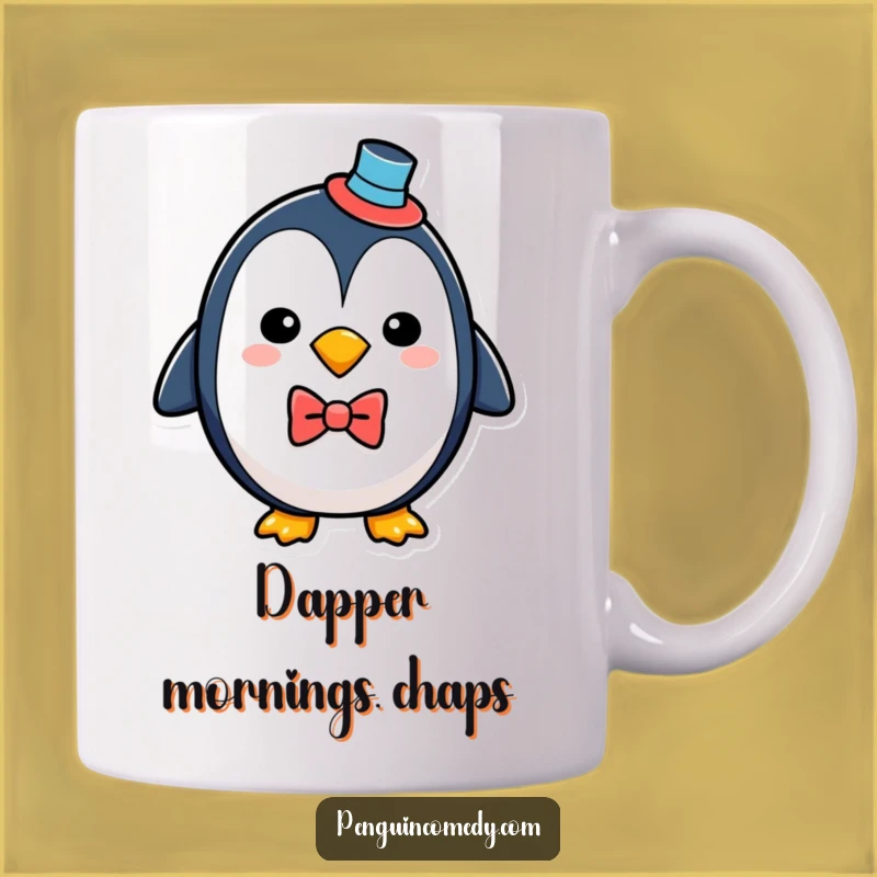 Funny Penguin Dapper Gentleman Mug - Perfect Classy Bird Gift