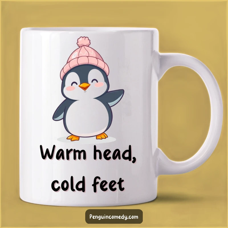 Funny Happy Penguin Mug: Waddle with Joy, Perfect Funny Gift