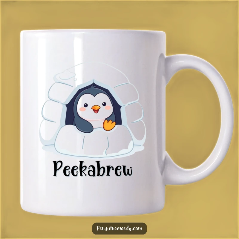 Funny Penguin Igloo Mug - Cheerful Arctic Friend Gift Idea