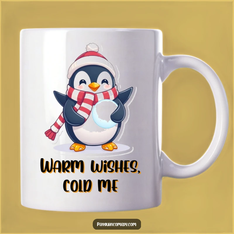 Funny Penguin Snowball Mug: Hilarious Winter Magic Gift for Cozy Souls!