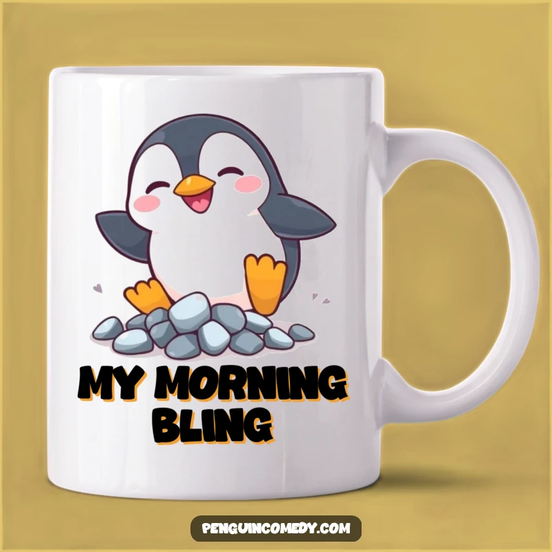 Funny Penguin Rocks Mug - Silly & Joyful Hunter, Hilarious Gift!