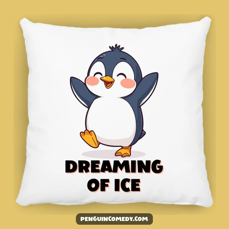 Funny Penguin Pillow: Cheerful Dancer Cuddle, Cozy Comfy Funny Gift