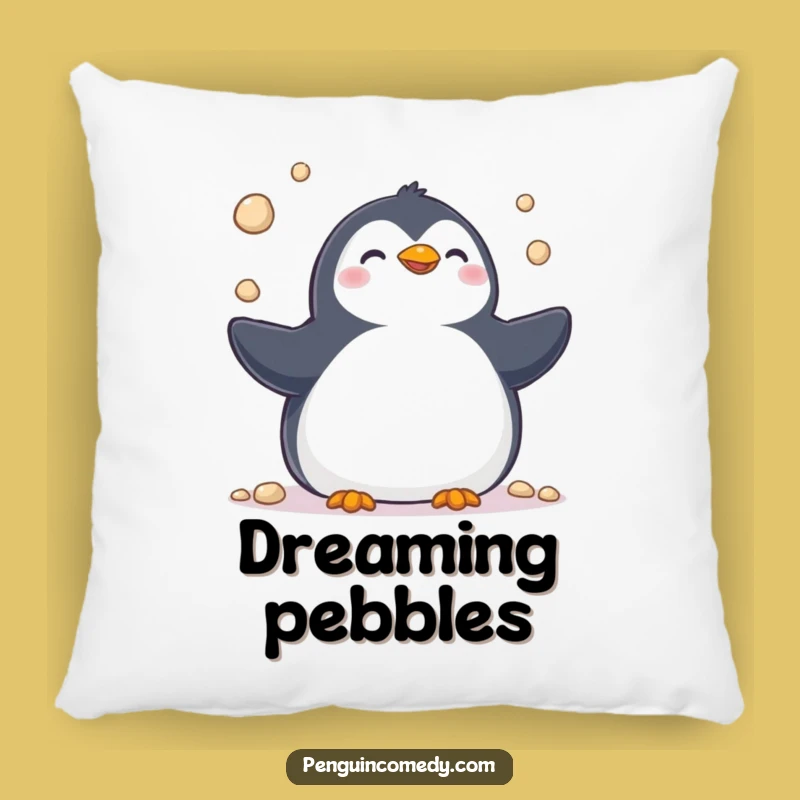 Funny Penguin Juggling Pillow - Cozy Accent with Hilarious Dexterity