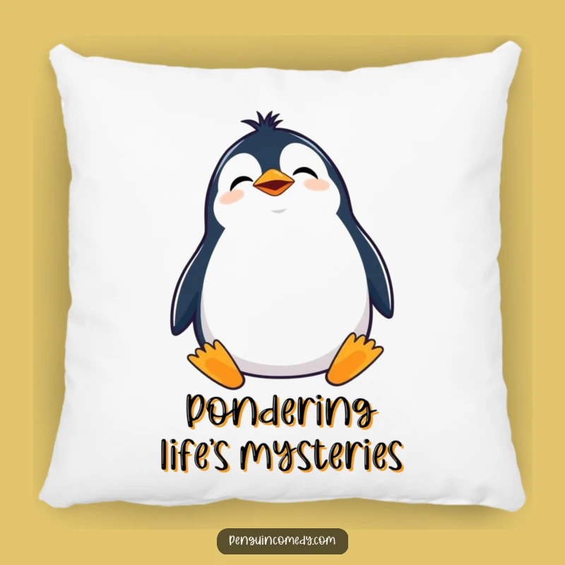 Funny Giggling Penguin Pillow: Cozy Comfort with Curious Charm