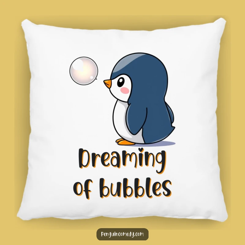 Funny Penguin Bubble Pillow: Cozy Up with This Adorable & Humorous Decorative Accent
