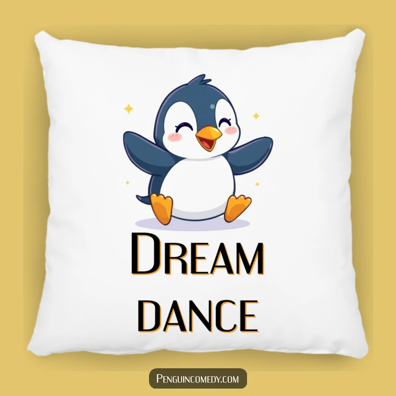 Funny Penguin Dance Pillow - Cozy Accent with Hilarious Moves