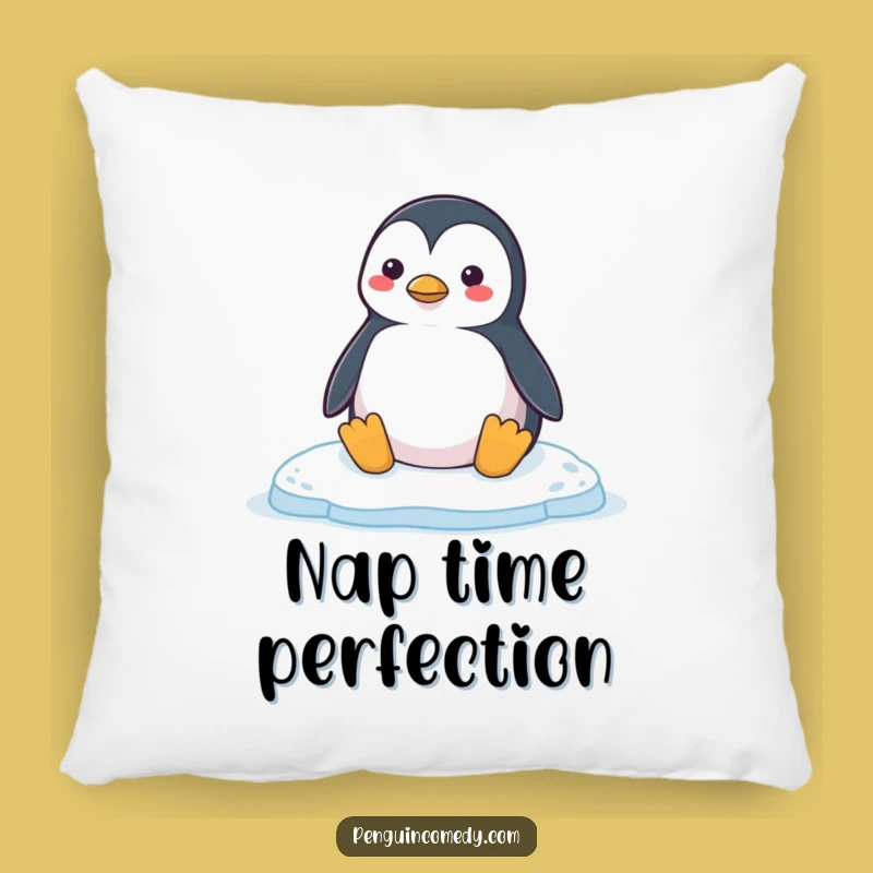 Funny Penguin Honk Pillow: Cozy Ice Floe Comfort, Adorable Penguin Gift!