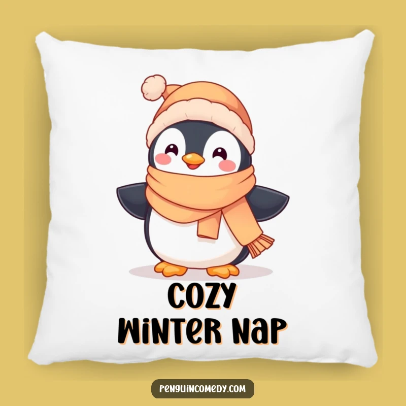 Funny Penguin Pillow - Soft Cushion with Cute Waddle Design, Cozy Decor Gift