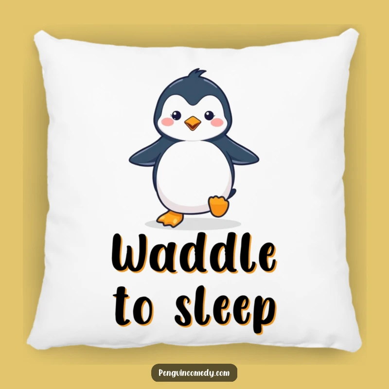 Funny Penguin Waddling Pillow - Cozy & Cute Accent
