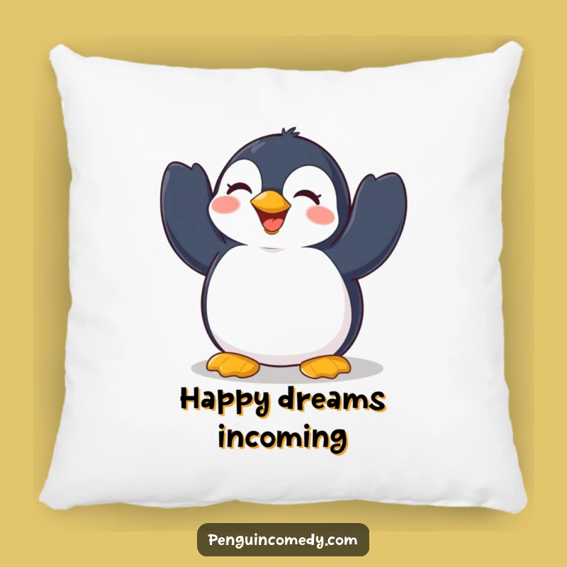 Funny Penguin Flap Pillow: Cozy Delight, Cheerful Penguin Comfort, Adorable Gift!
