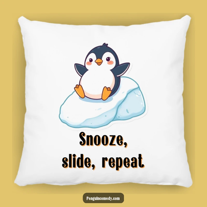 Funny Penguin Pillow: Icy Hill Comfort, Your Cozy Funny Gift
