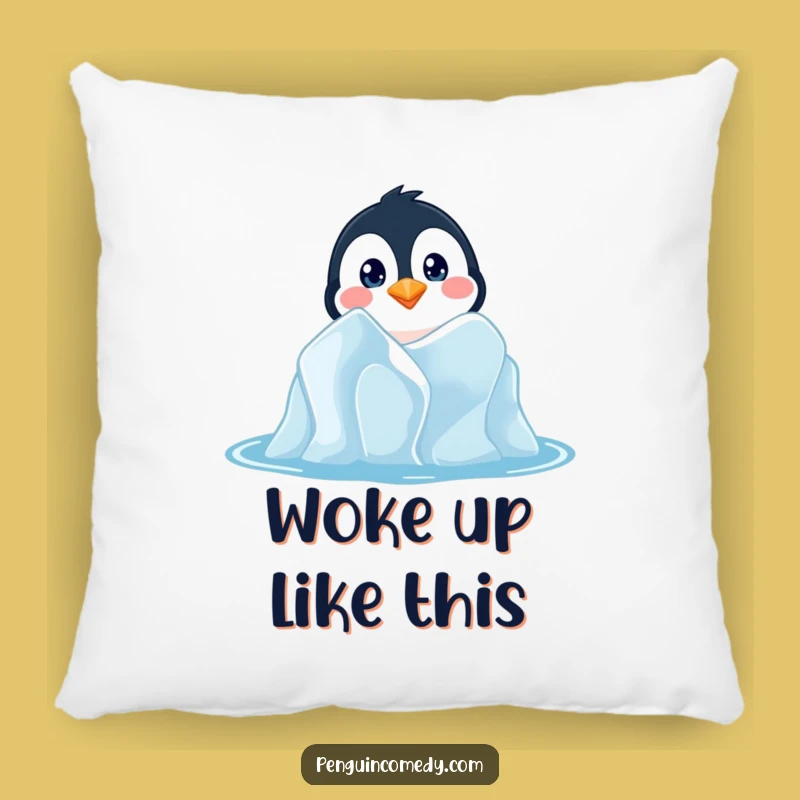 Funny Penguin Peeking Pillow - Cozy Curiosity Accent