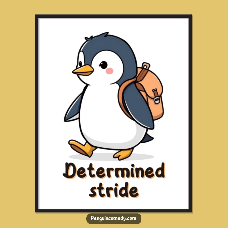 Funny Penguin Explorer Digital Art - Instant Hilarious Adventure Decor