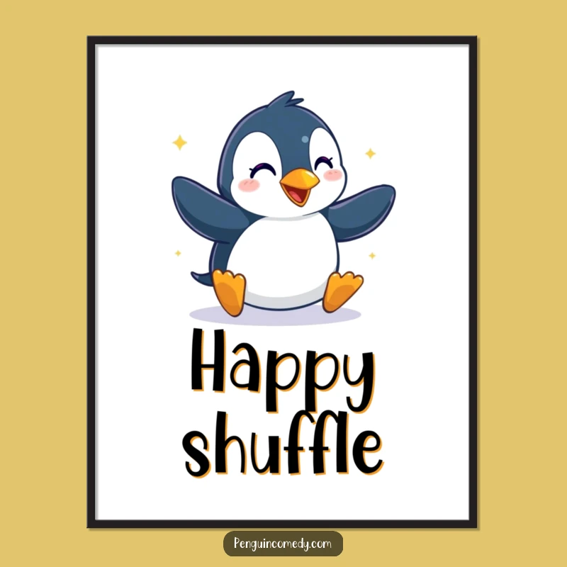 Funny Penguin Dance Digital Art - Instant Hilarious Decor