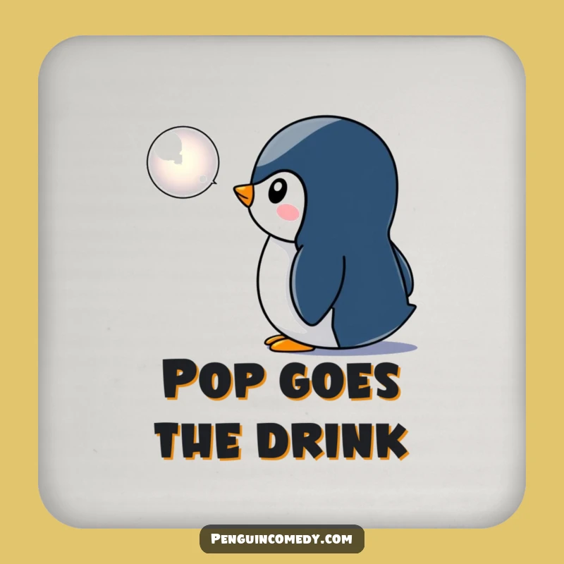 Funny Penguin Bubble Coaster: Protect Surfaces with This Humorous & Cute Decor
