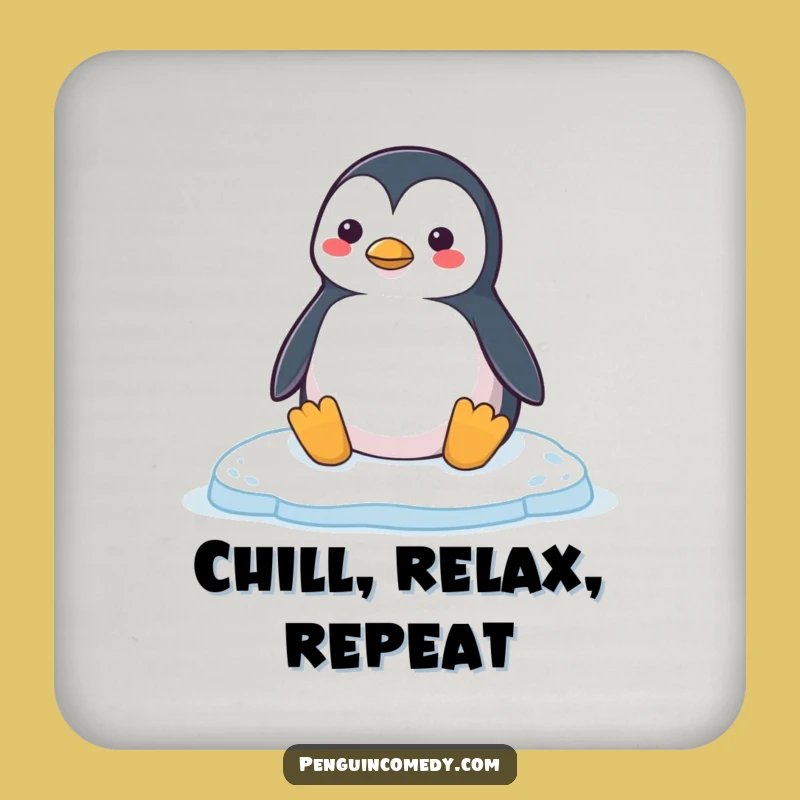 Funny Penguin Honk Drink Coaster: Protect Surfaces with Ice Floe Charm, Perfect Gift!