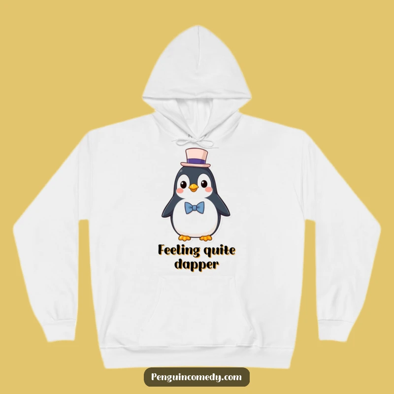 Funny Penguin Hoodie: Dapper Style & Comfort, The Ultimate Classy Funny Gift!
