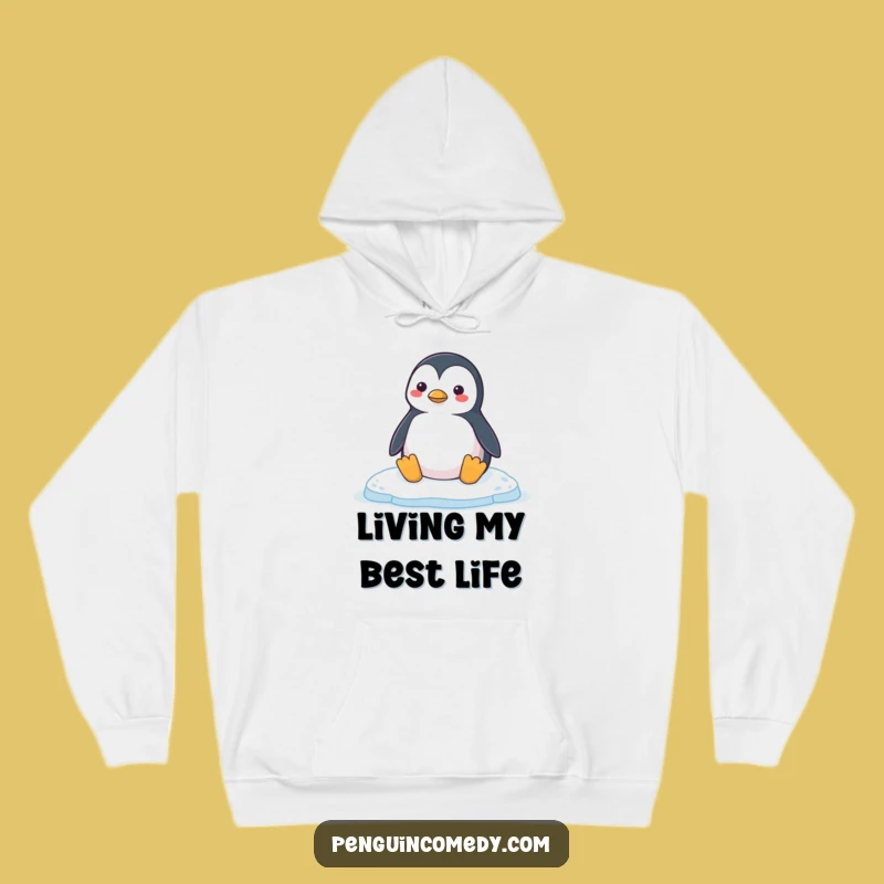 Funny Penguin Honk Hoodie: Cozy Ice Floe Chill, Comfy Warm Penguin Gift!