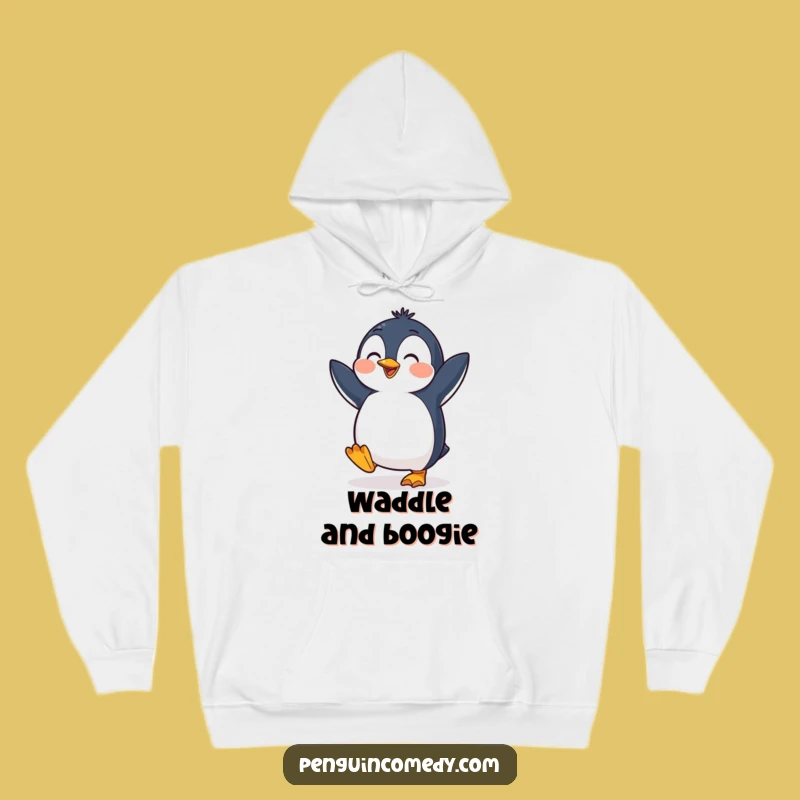 Funny Penguin Hoodie: Cheerful Dancer, Cozy Warm Funny Gift for Bird Lovers