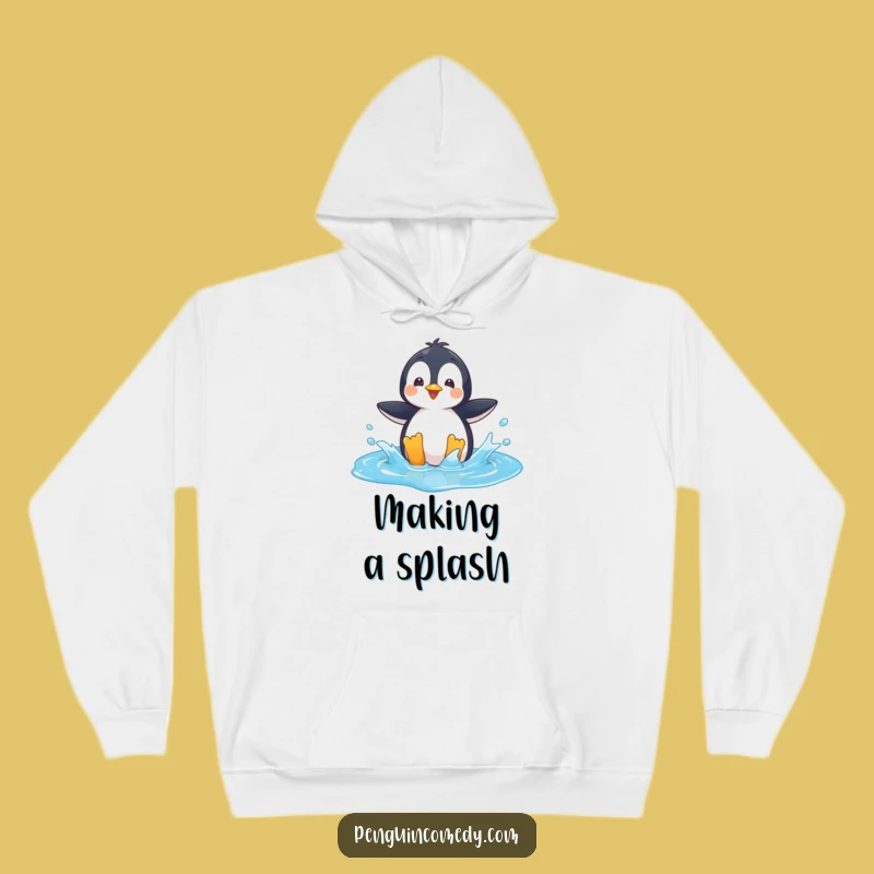 Funny Penguin Hoodie: Cozy Puddle Play, Ultimate Fun Funny Gift!