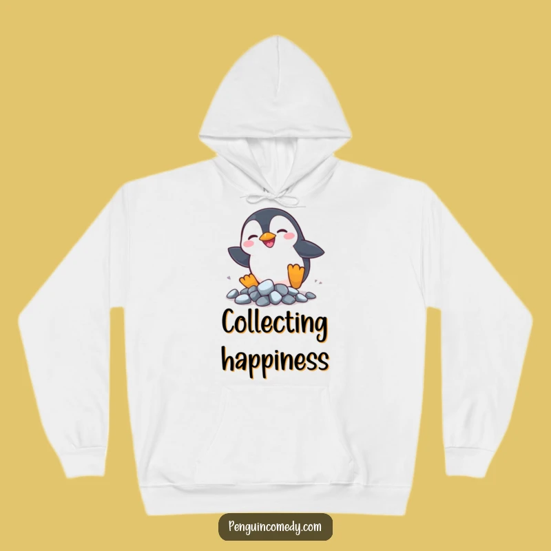 Funny Penguin Rocks Hoodie - Cozy Treasure Hunter, Adorable Hilarious Gift!