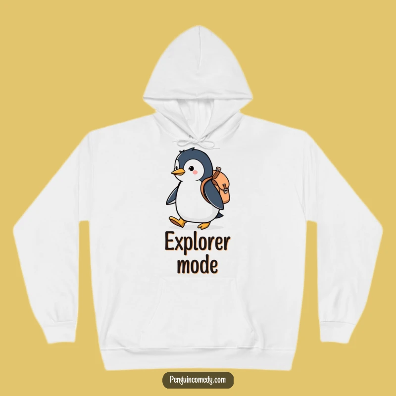 Funny Penguin Wanderer Hoodie - Cozy and Hilarious Adventure Gear