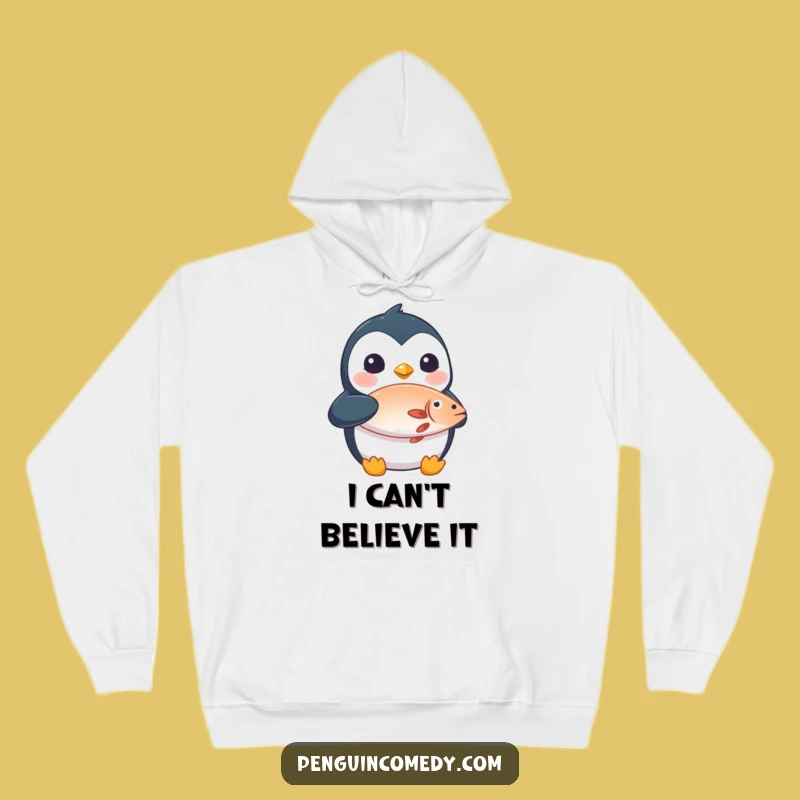 Funny Penguin Fish Hoodie: Cozy and Hilarious Gift for All