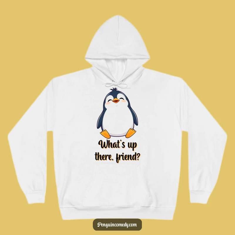 Cozy Funny Giggling Penguin Hoodie: Warm & Whimsical Apparel
