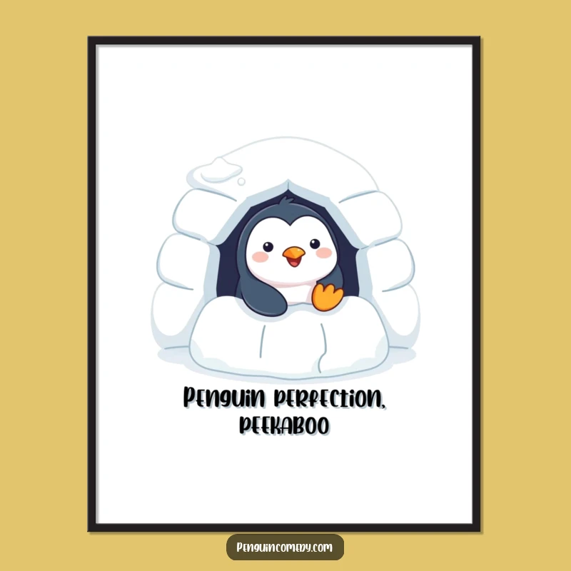 Cheerful Free Printable Penguin Wall Art: Adorable Igloo Decor Downloadable!