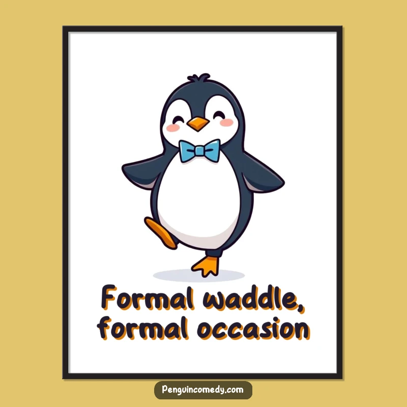 Funny Free Printable Penguin Wall Art Downloadable Art Dapper