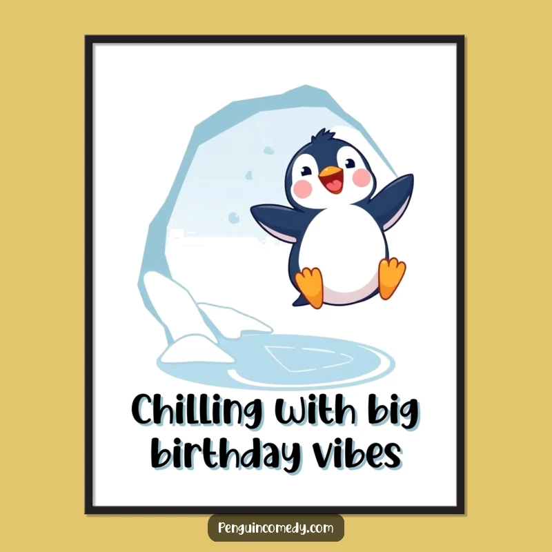 Free Printable Penguin Wall Art: Joyful Leap Downloadable Art!