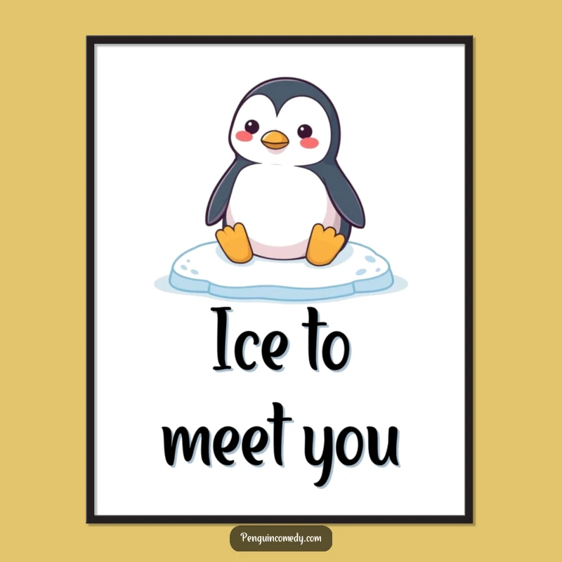 Funny Free Printable Penguin Wall Art - Chill Honk Downloadable Decor