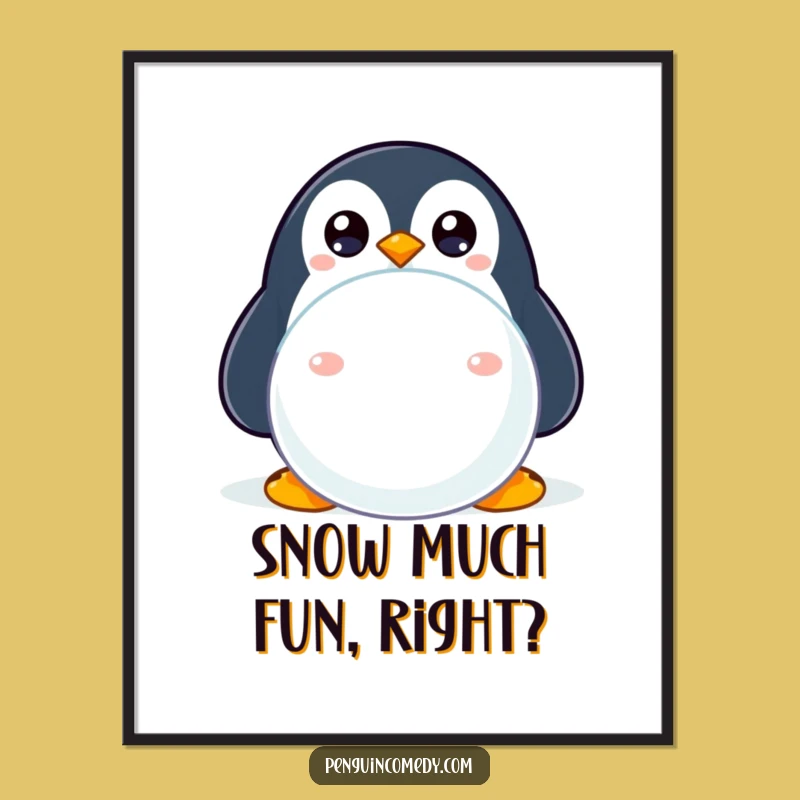 Funny Free Printable Penguin Wall Art Downloadable Art Peekaboo
