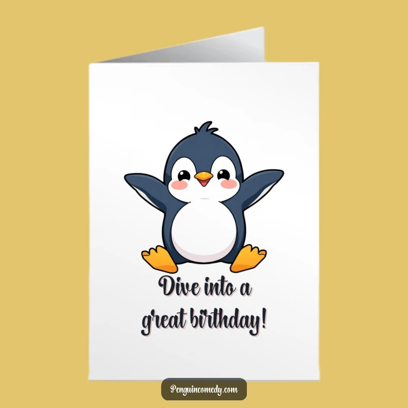 Free Printable Penguin Birthday Card: Dive Into Fun Downloadable Greeting