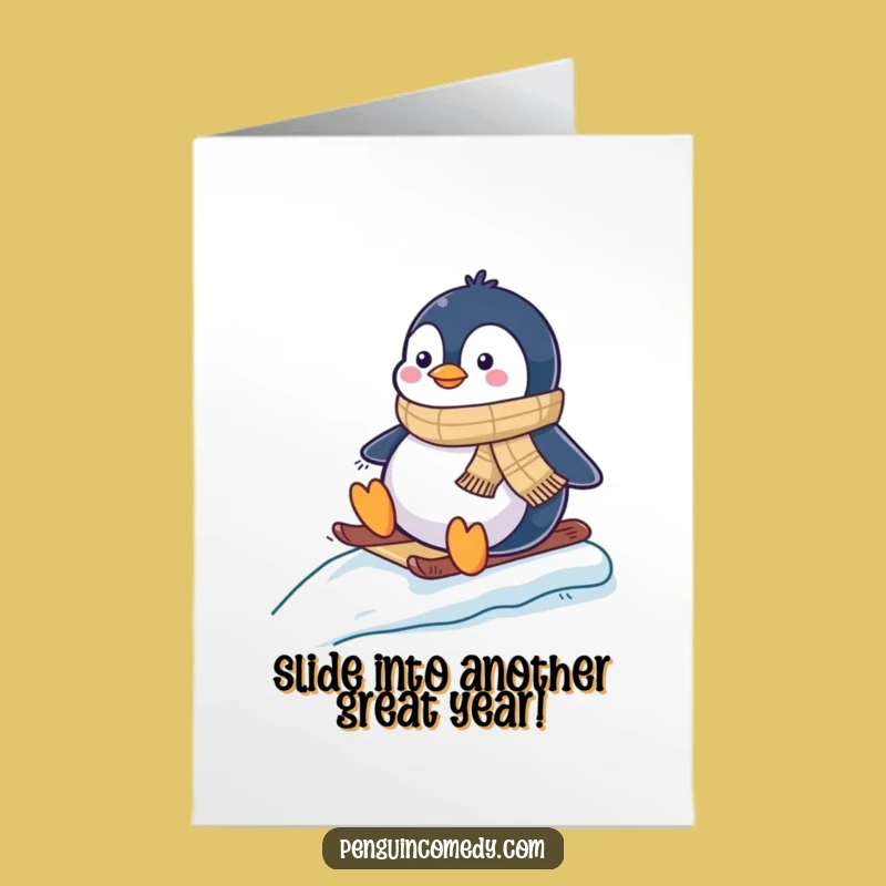 Funny Penguin Birthday Card: Free Printable Sliding Fun for a Hilarious Downloadable Gift