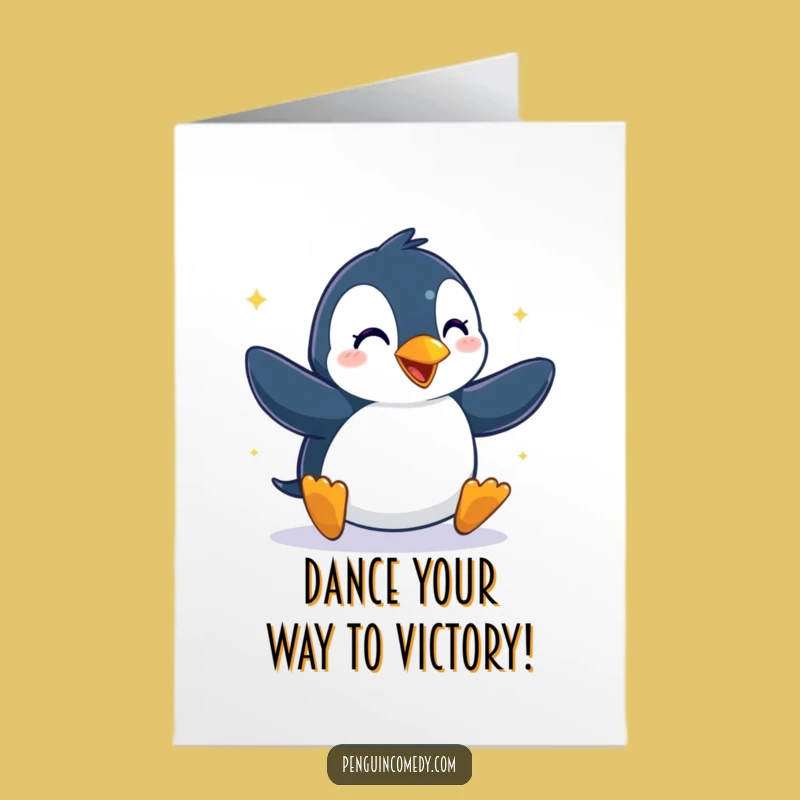 Free Printable Penguin Dance Card: Hilarious Congratulations Downloadable