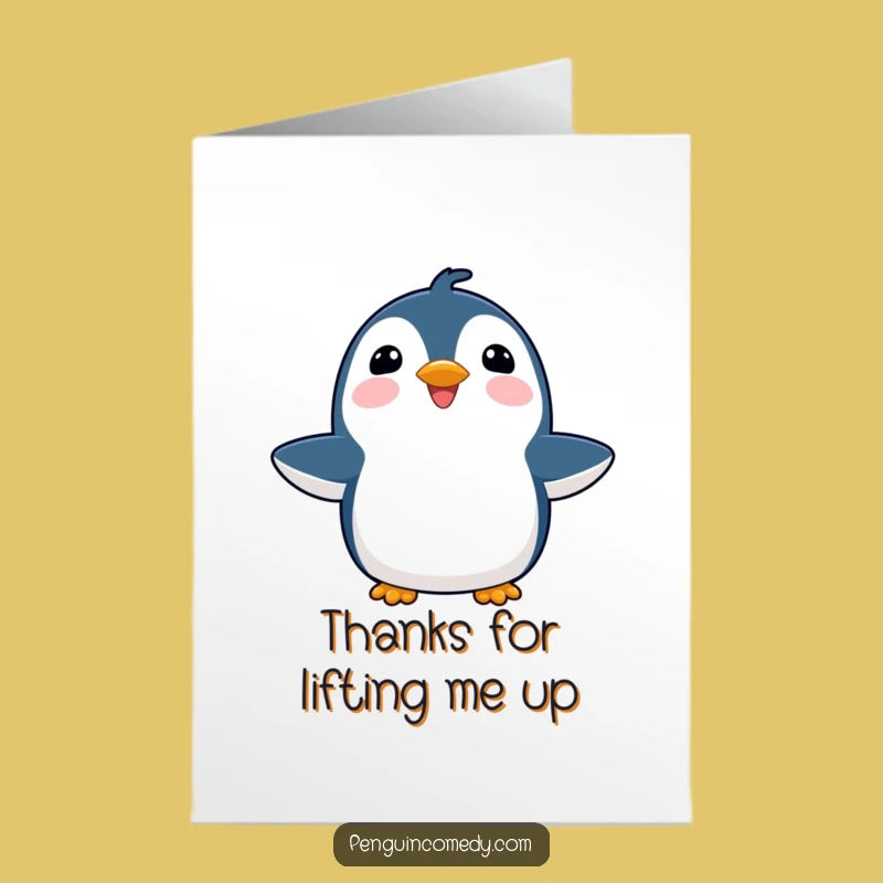 Free Printable Thank You Card: Penguin Gratitude Upwards, Thoughtful Downloadable Gift