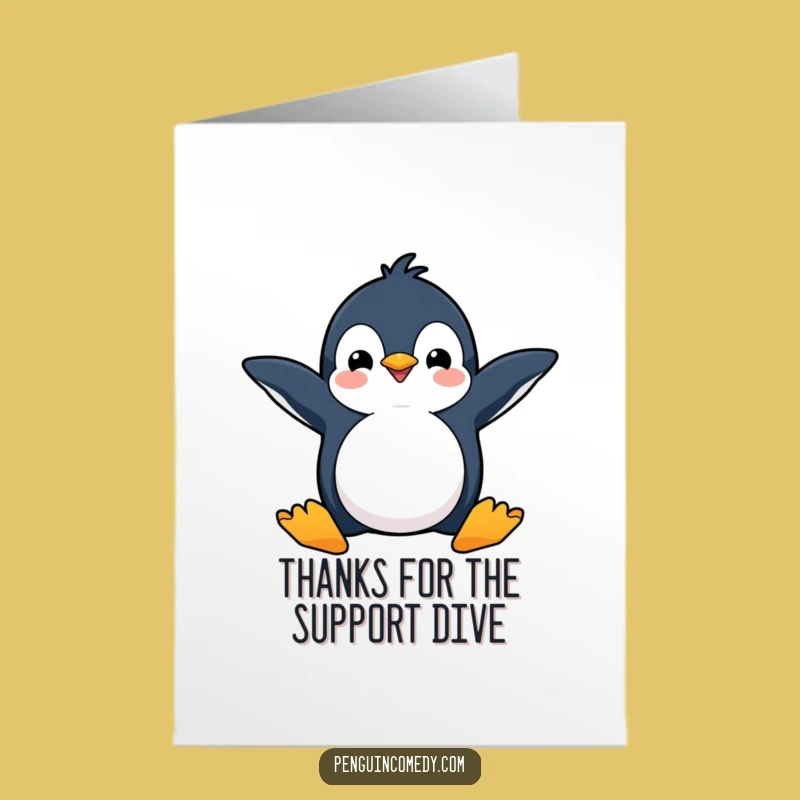 Free Printable Penguin Thank You Card: Joyful Downloadable Expression of Thanks