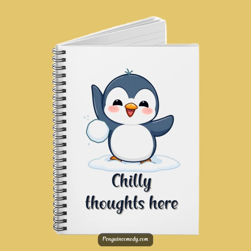 Funny Penguin Snowball Journal - Hilarious Notebook for Ideas and Laughter