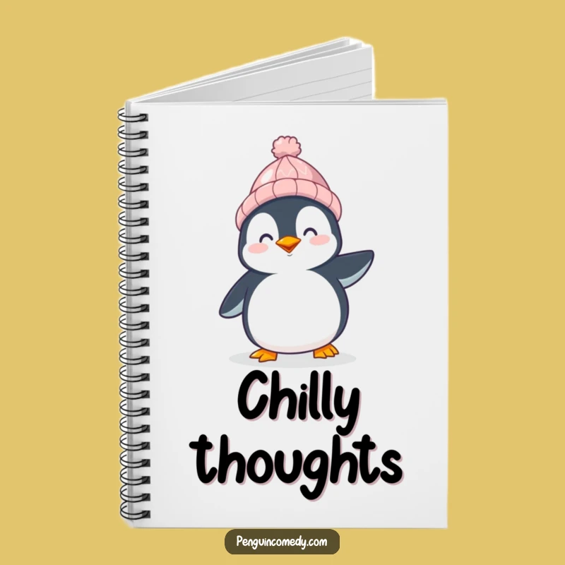 Funny Happy Penguin Notebook: Jot Down Happy Thoughts, Great Funny Gift