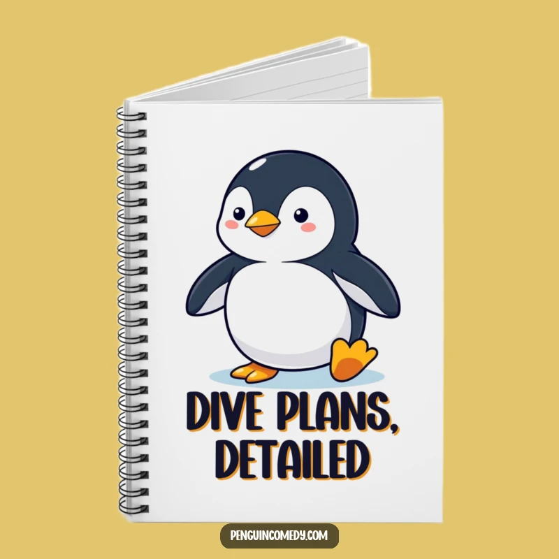Funny Penguin Diving Notebook: Alert Journal, Perfect Funny Gift